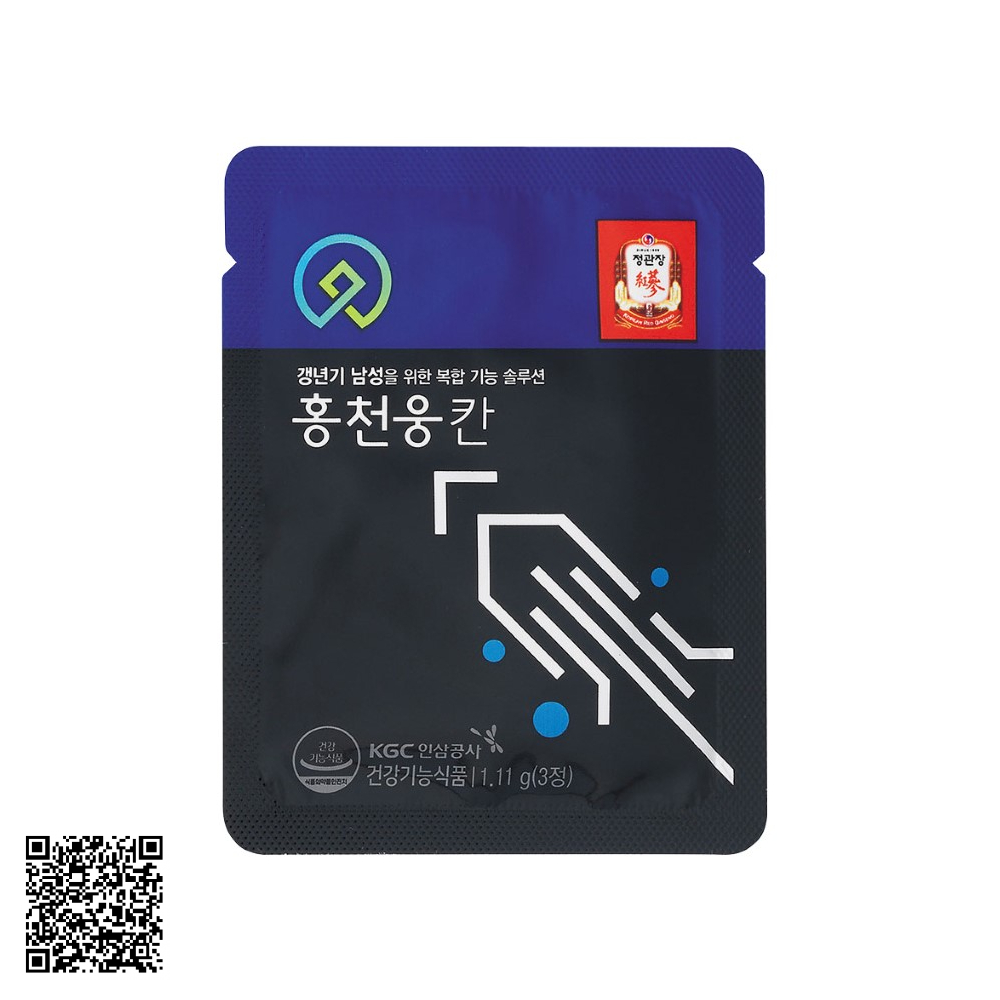 Viên Hồng Sâm Dành Cho Nam Giới KGC Jung Kwan Jang Hong Cheon Woong Khan 180 Viên