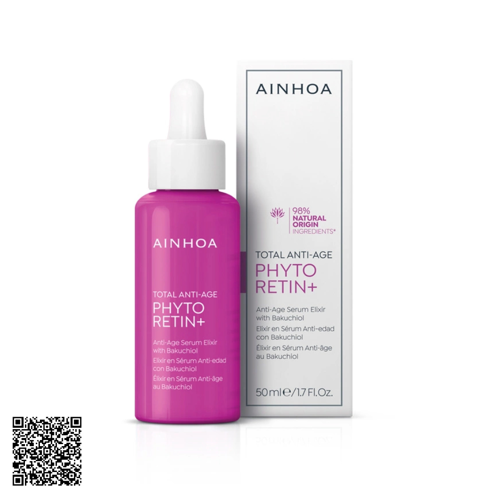 Serum Hỗ Trợ Ngừa Lão Hóa Tức Thì Ainhoa Phyto Retin+ Anti-Age Serum Elixir With Bakuchiol Từ Tây Ban Nha 50ml