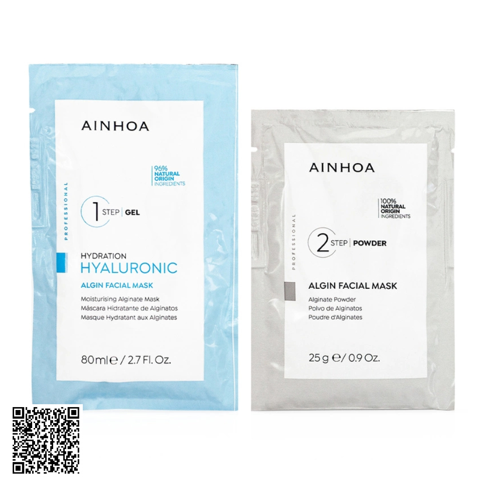 Mặt Nạ Tảo Dưỡng Ẩm, Hỗ Trợ Ngừa Lão Hóa Ainhoa Hyaluronic Moisturising Alginate + Powder + Algin Facial Mask