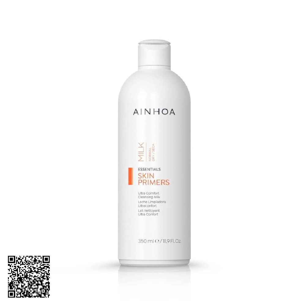 Sữa Rửa Mặt Ainhoa Skin Primers Ultra Comfort Cleansing Milk Từ Tây Ban Nha 350ml