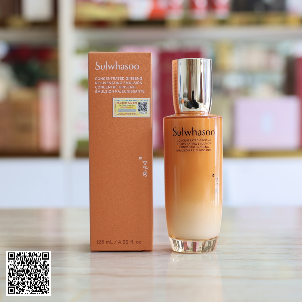 Sữa Dưỡng Nhân Sâm Ngăn Ngừa Lão Hóa Sulwhasoo Concentrated Ginseng Rejuvenating Emulsion 125ml