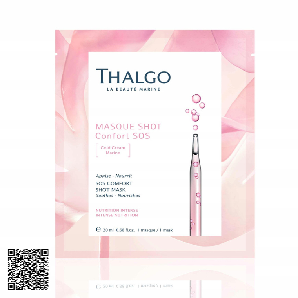 Mặt Nạ Làm Dịu Và Phục Hồi Da Ngay Tức Thì Thalgo SOS Comfort Shot Mask Từ Pháp 1 Miếng
