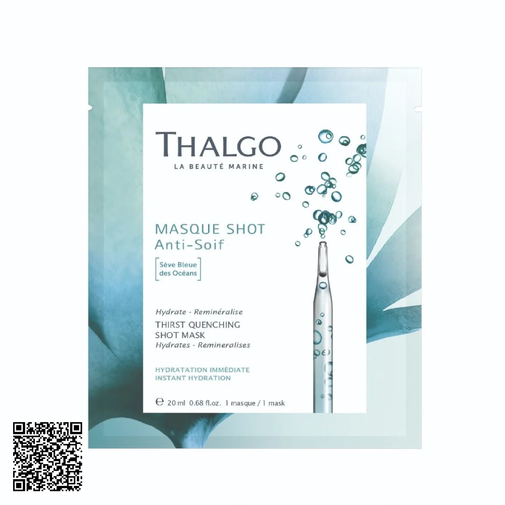 Mặt Nạ Cấp Nước Và Bù Khoáng Thalgo Thirst Quenching Shot Mask Từ Pháp 1 Miếng