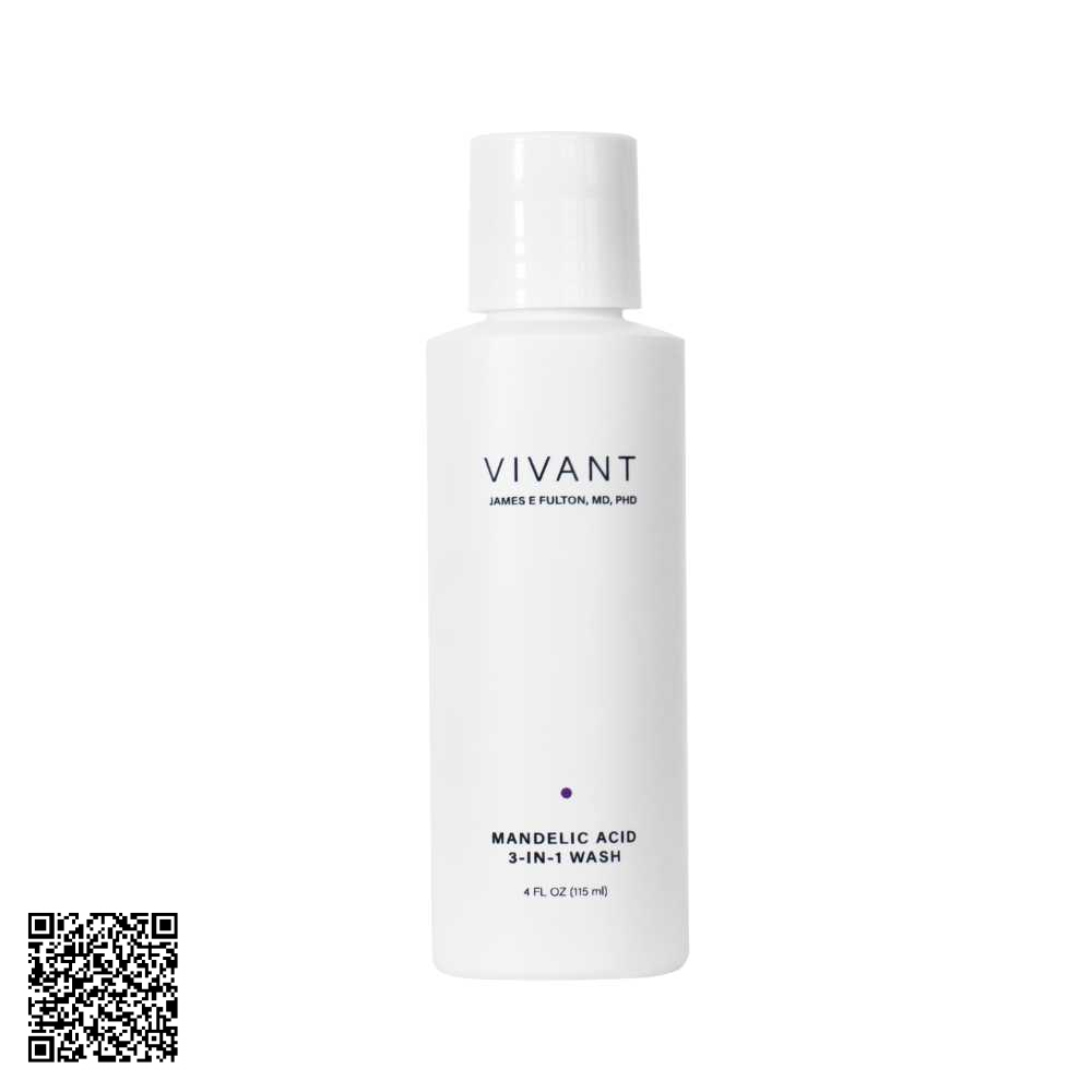 Sữa Rửa Mặt Phục Hồi Và Làm Sạch Sâu Vivant Skincare Mandelic Acid 3-in-1 Wash 115ml