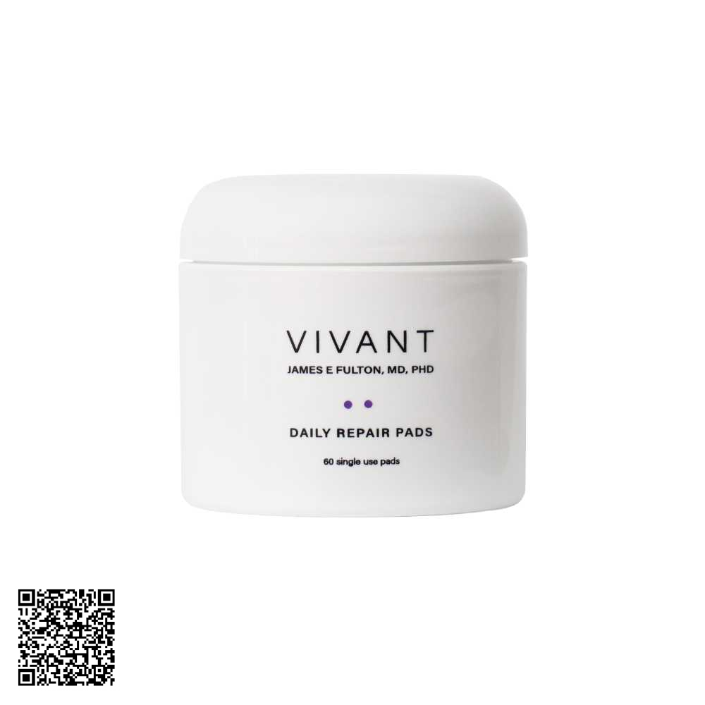 Bông Làm Sạch Kháng Viêm Se Khít Lỗ Chân Lông Vivant Skincare Daily Repair Pads 60 Miếng