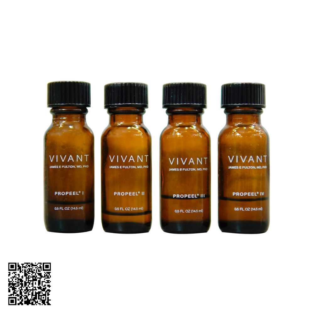Bộ Peel Da Độ Sâu Trung Bình 4 Bước Vivant Skincar Propeel (4 Lọ x 14.5ml)