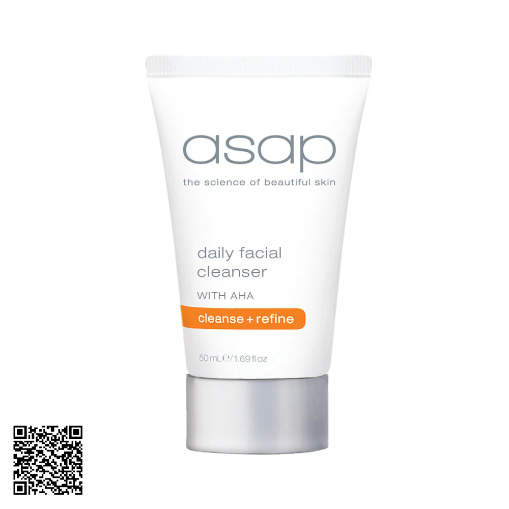 Sữa Rửa Mặt Sạch Sâu Asap Daily Facial Cleanser 50ml