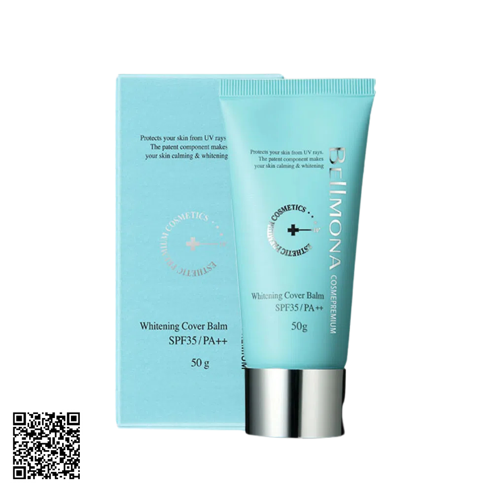 Kem Chống Nắng Dưỡng Trắng Bellmona Whitening Cover Balm SPF35 50ml