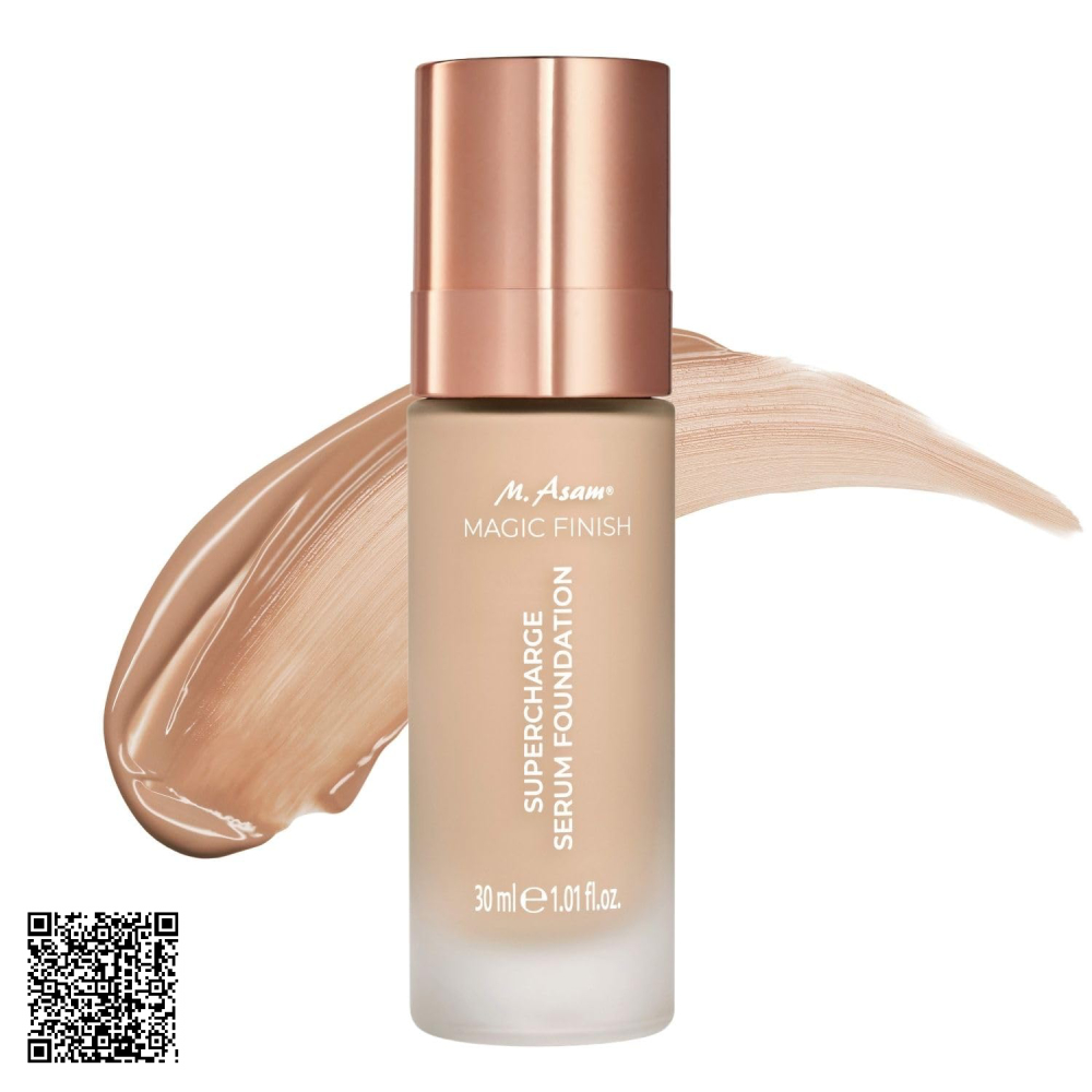 Kem Nền Che Phủ Hoàn Hảo Và Làm Săn Chắc Da Tone Ấm M. Asam Magic Finish Supercharge Serum Foundation 240 Creamy Nude 30ml