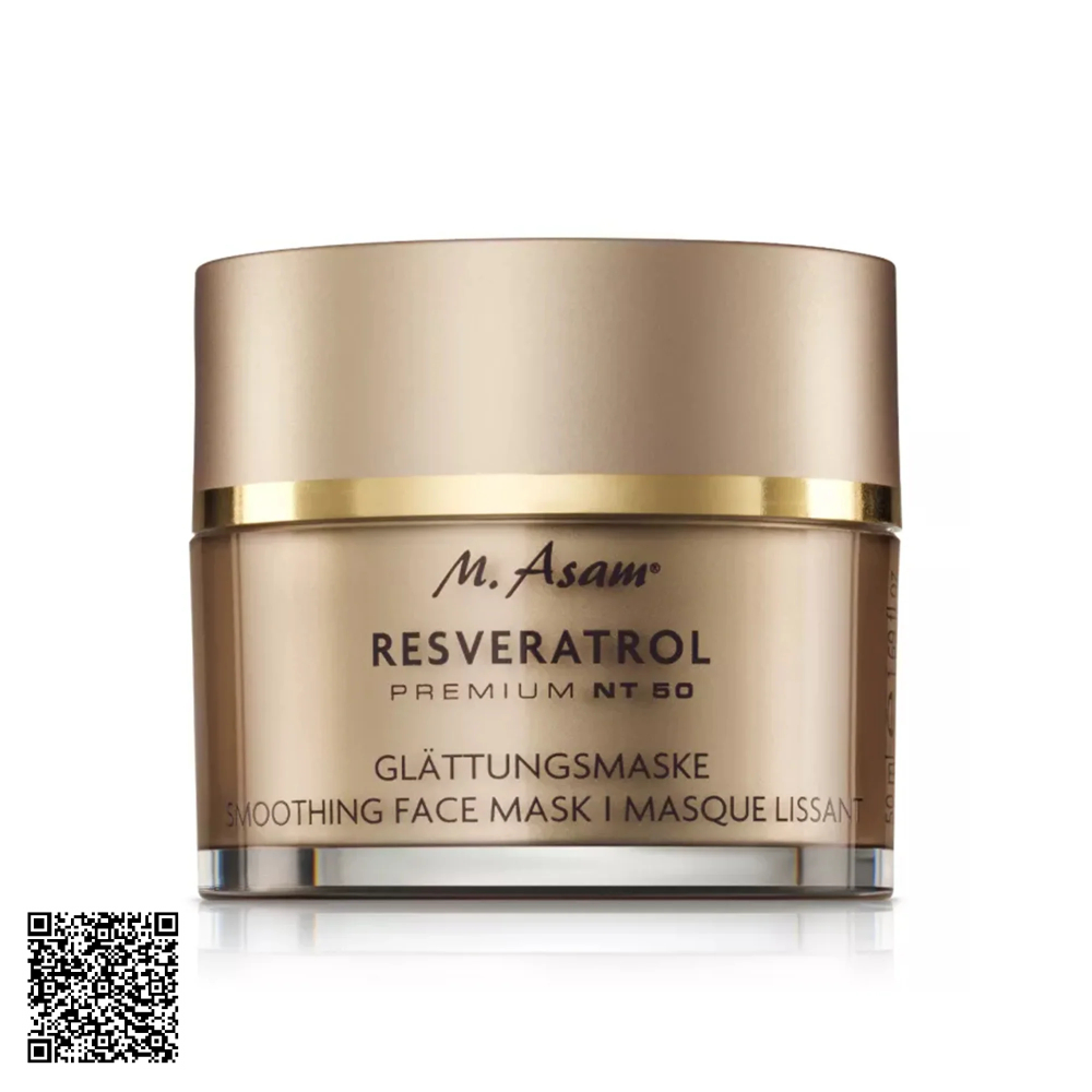 Mặt Nạ Phục Hồi Và Hỗ Trợ Ngừa Lão Hóa Chuyên Sâu M. Asam Resveratrol Premium NT50 Smoothing Face Mask 50ml