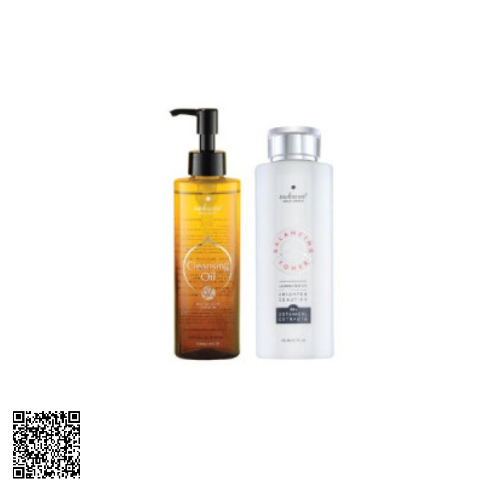 Combo Làm Sạch Dịu Da Combo Sakura Cleansing Oil & Balancing Toner Từ Nhật Bản 2 Món
