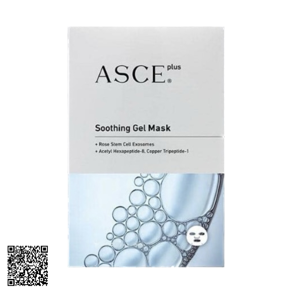 Mặt Nạ ASCE Plus Soothing Gel Mask Công Nghệ Exosome Làm Dịu Da Nhạy Cảm Hoặc Viêm 3 Miếng