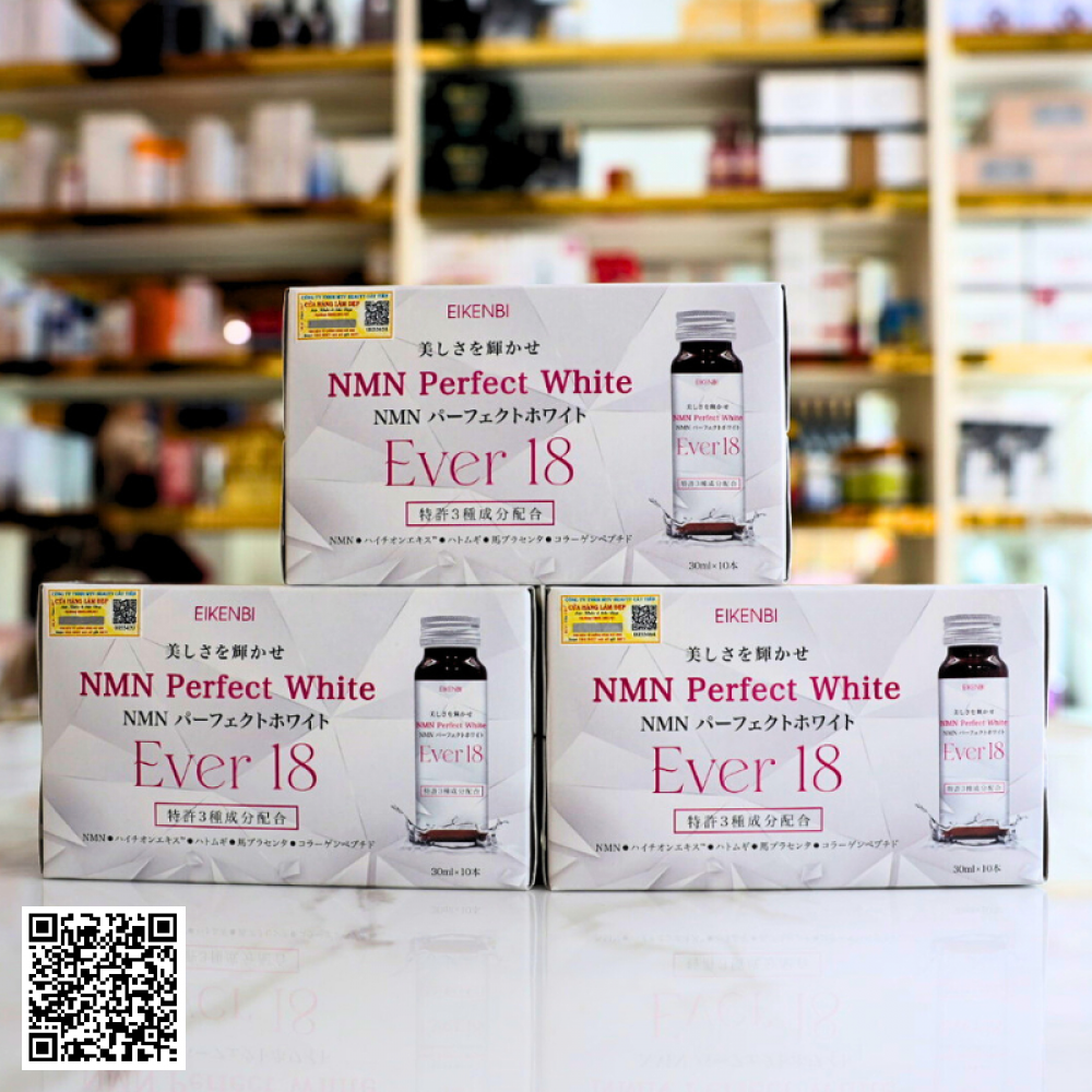 Liệu trình Eikenbi NMN Perfect White Ever 18 Từ Nhật Bản 1 tháng