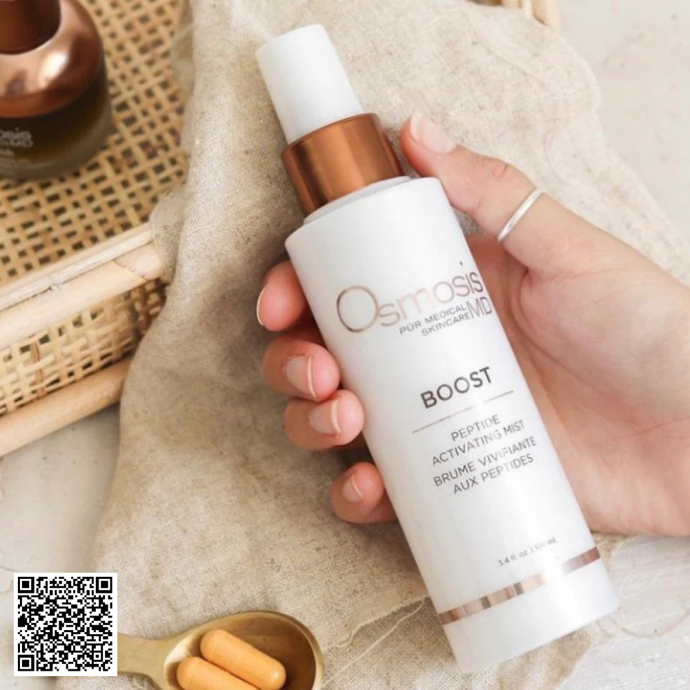 Xịt Khoáng Phục Hồi Và Làm Dịu Da Osmosis Boost Peptide Activating Mist Từ Hoa Kỳ 100ml
