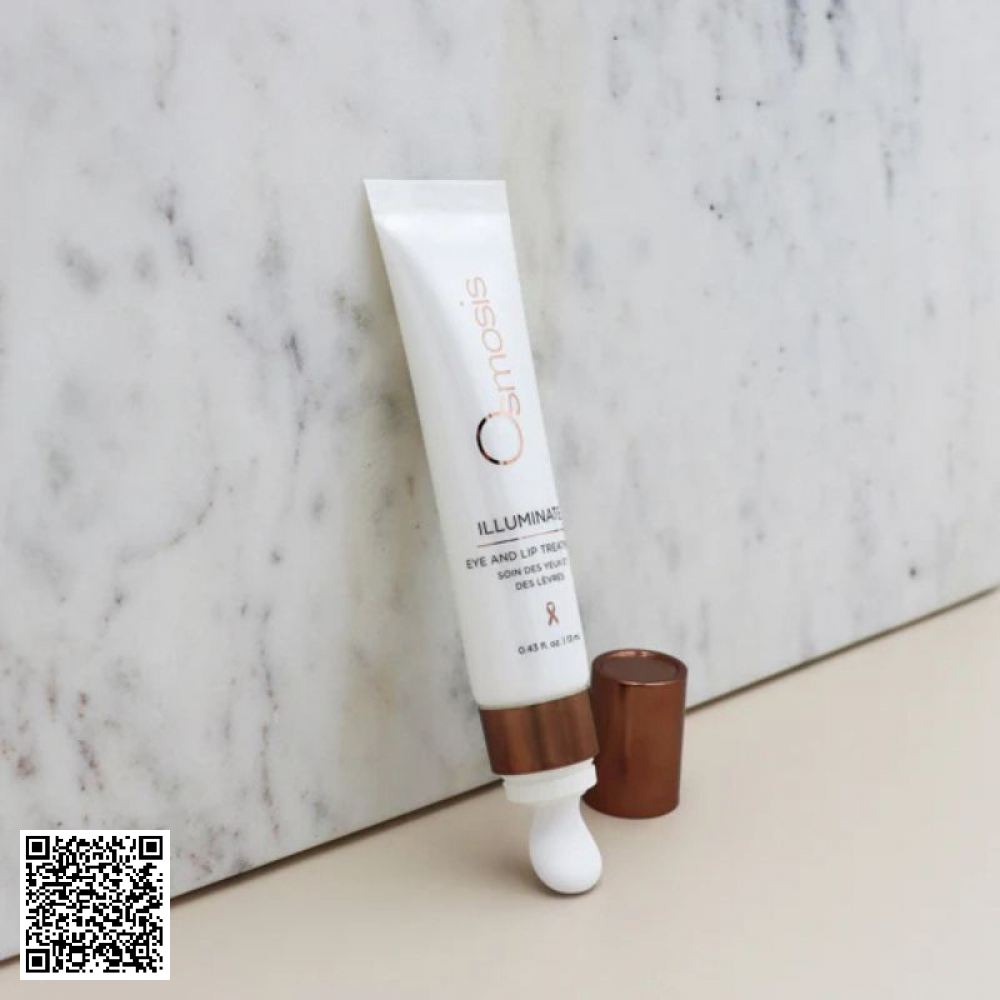 Kem dưỡng sáng da mắt và môi Osmosis Illuminate Eye And Lip Treatment Từ Mỹ 13ml