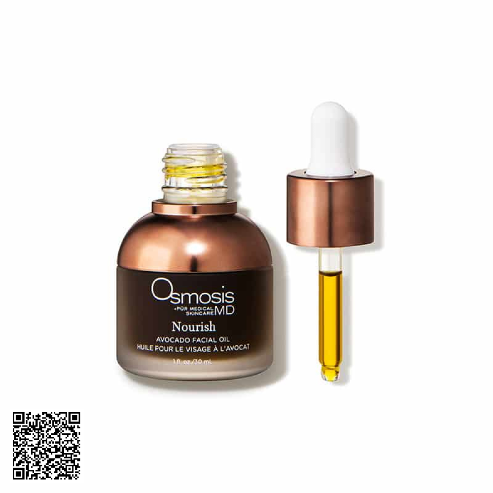 Tinh Dầu Dưỡng Da Mặt Chiết Xuất Bơ Osmosis Nourish Avocado Facial Oil Từ Mỹ 30ml
