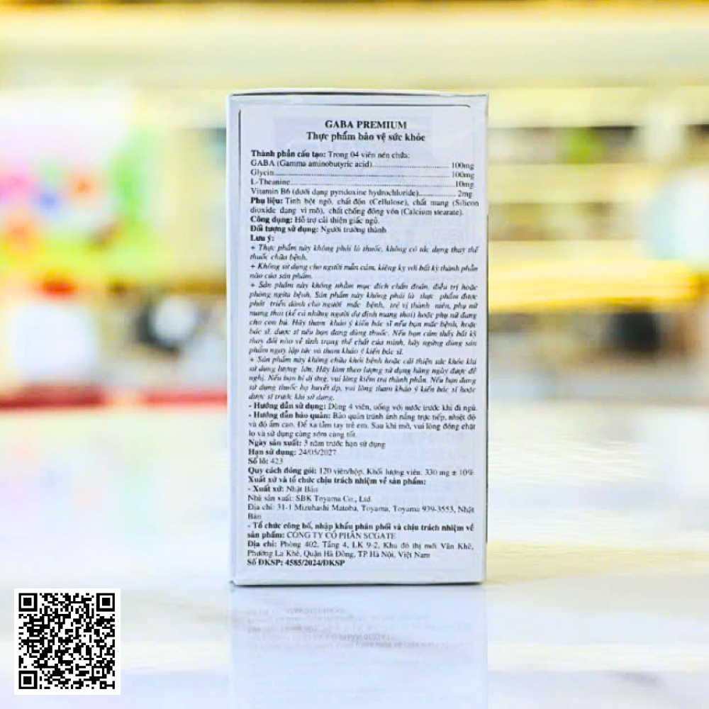 Viên Uống GABA Premium Hỗ Trợ Ngủ Ngon Meiji Pharma Nhật Bản Hộp 120 Viên