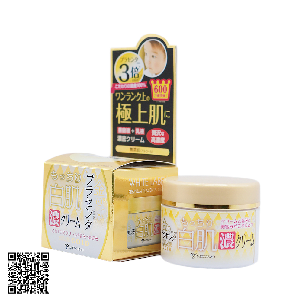 Kem Dưỡng Da Miccosmo White Label Placenta Rich Gold Cream từ Nhật Bản 60g