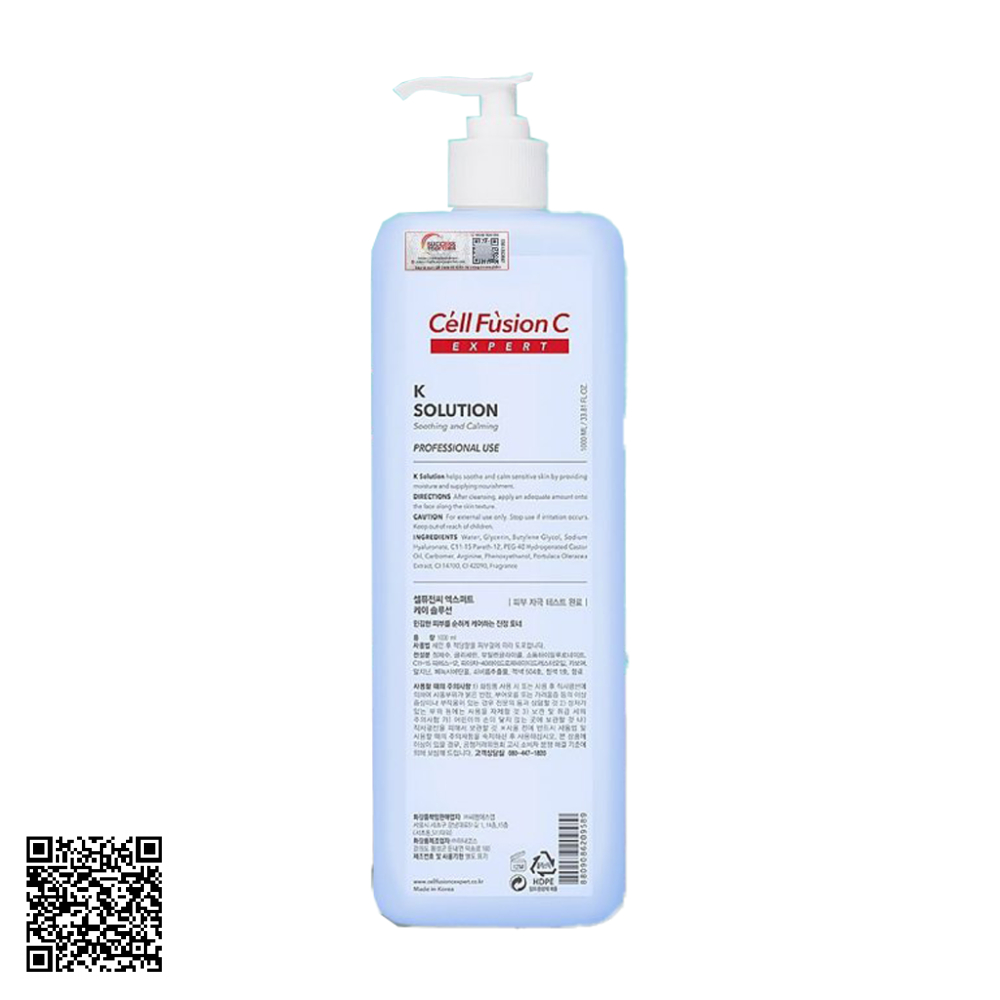 Nước Cân Bằng Cell Fusion C Expert K Solution từ Hàn Quốc 1000ml