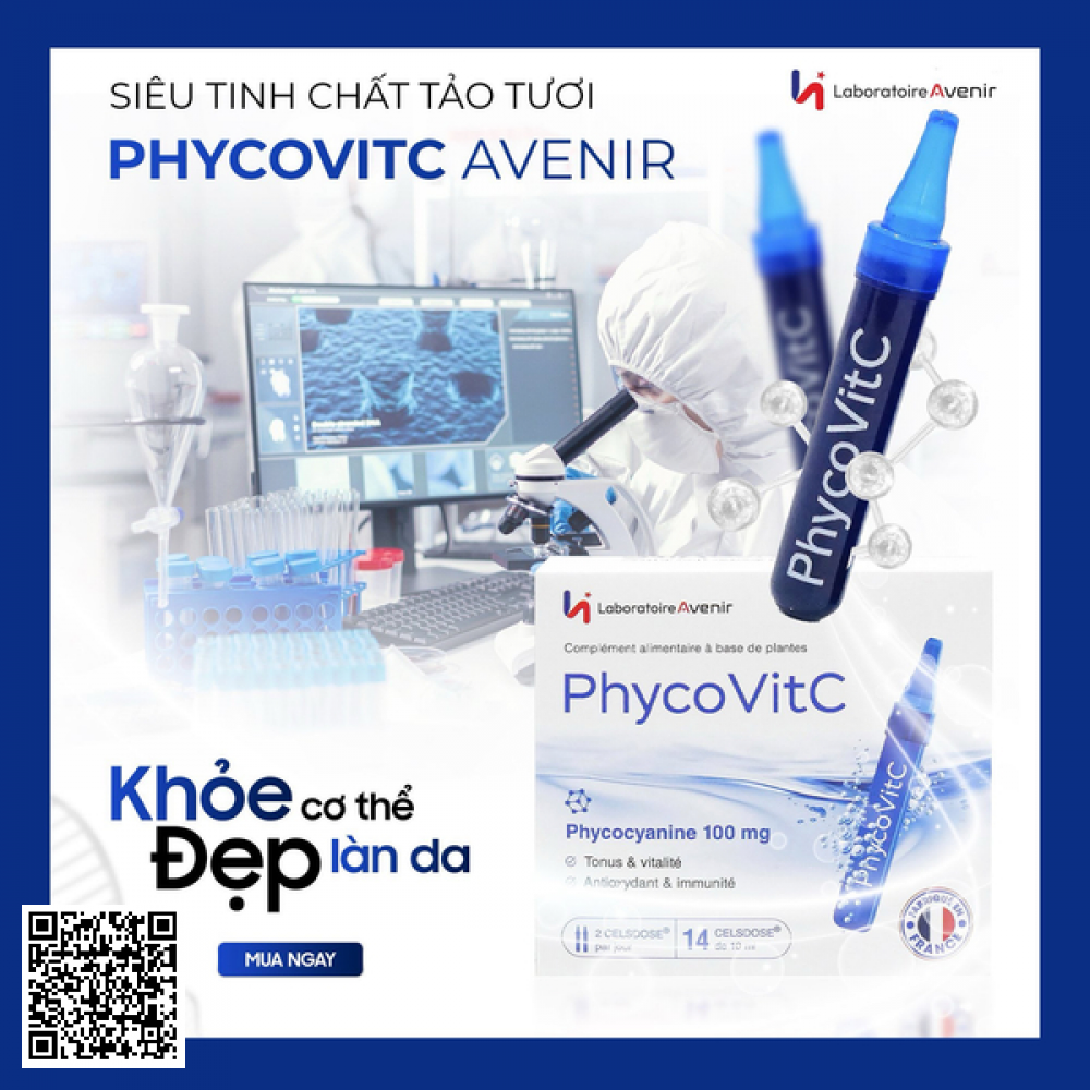 Laboratoire Avenir Tinh Chất Tảo PhycovitC 10ml x 14 ống từ Pháp