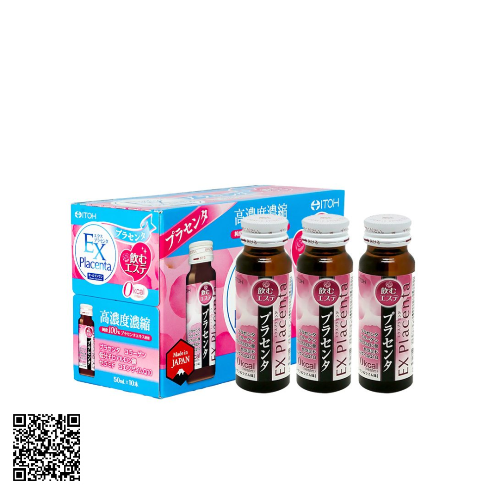 Itoh Kanpo Nước uống EX Placenta Itoh Kanpo hộp 50ml x 10 lọ từ Nhật Bản