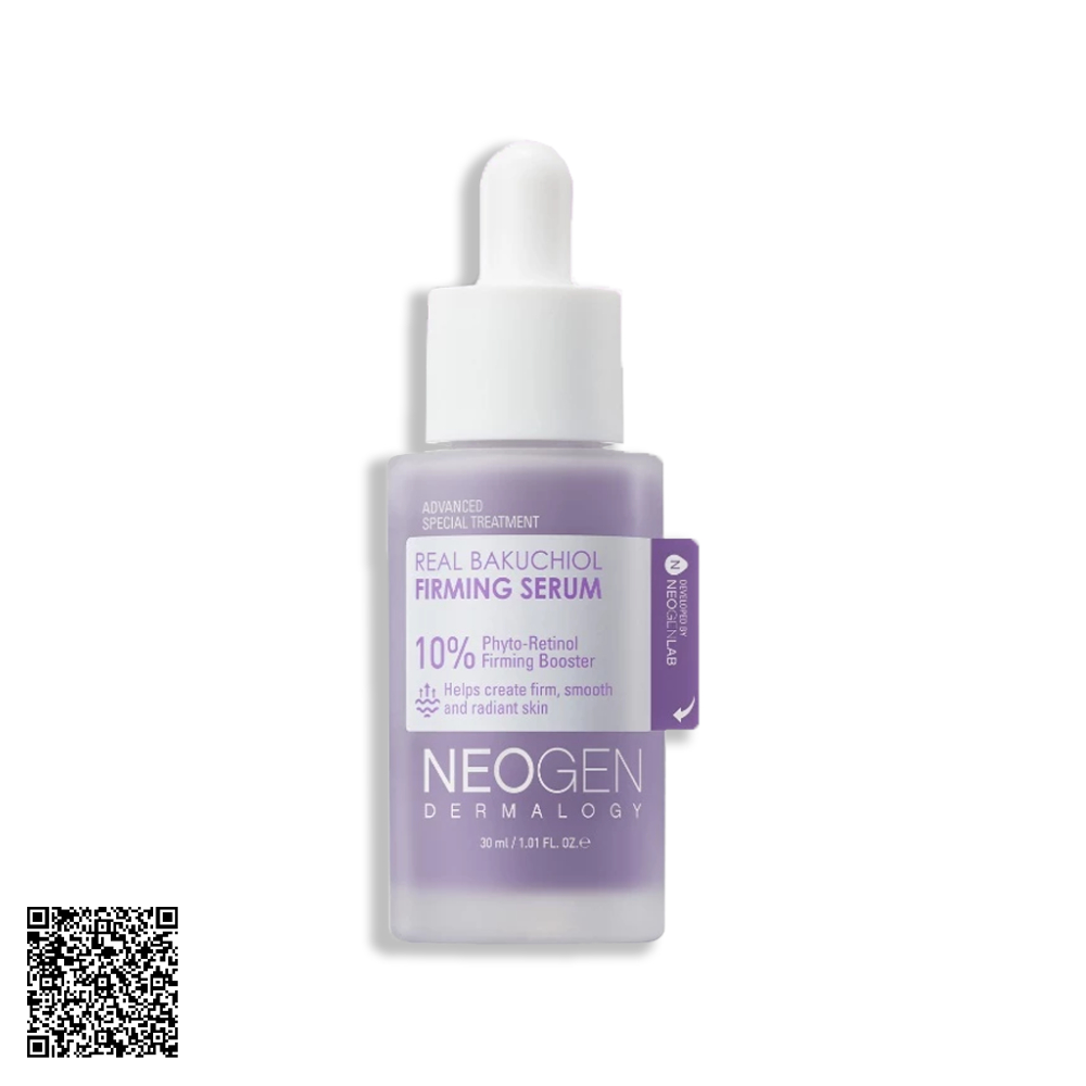 Tinh Chất Neogen Dermalogy Real Bakuchiol Firming Serum 10% Bakuchiol Sinh Học Hỗ Trợ Ngừa Lão Hóa Mờ Nếp Nhăn 30ml từ Hàn Quốc