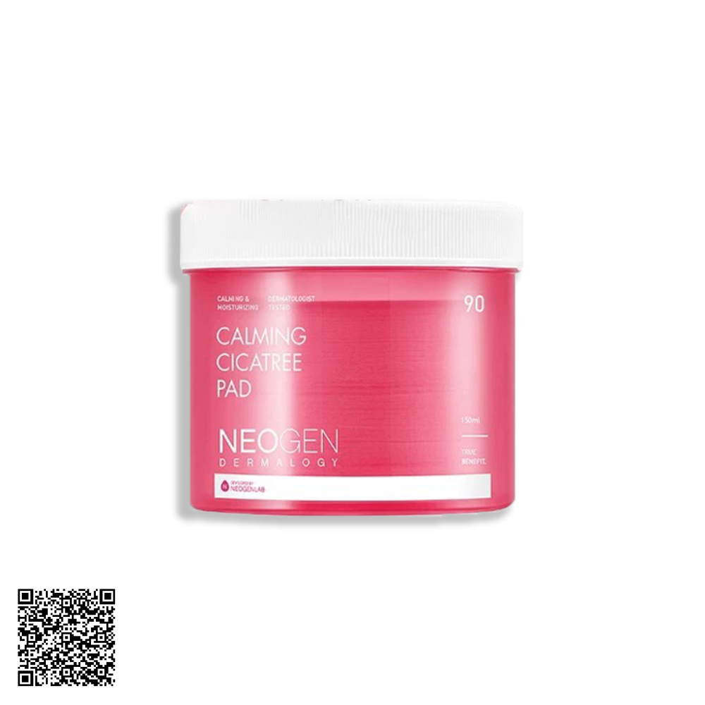 Toner Pad Neogen Dermalogy Calming Cica Tree Rau Má Làm Dịu và Phục Hồi Da Nhạy Cảm 90 miếng từ Hàn Quốc