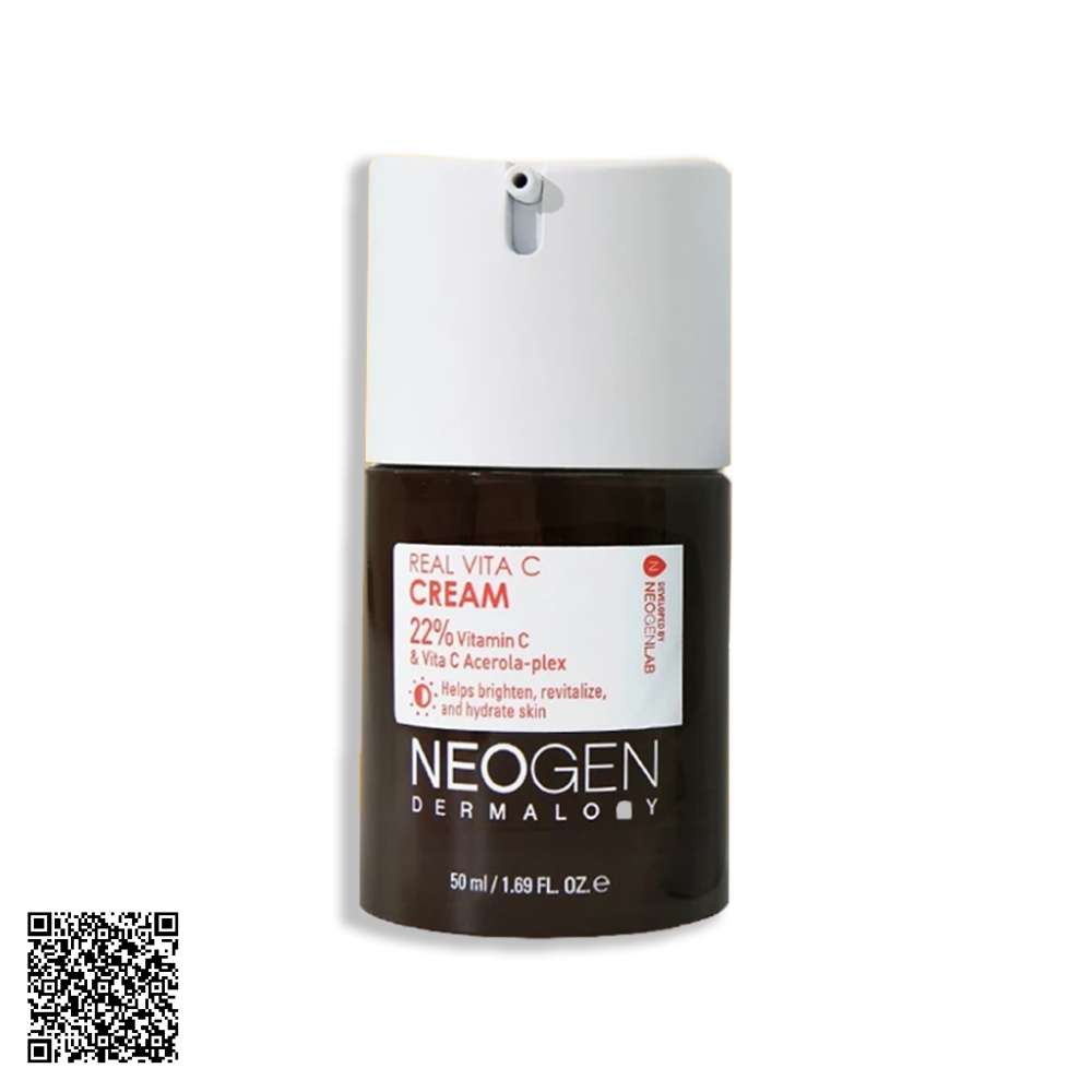 Kem Dưỡng Neogen Dermalogy Real Vita C Cream Kem Vitamin C Dưỡng Sáng, Mờ Thâm Mụn, Chống Gốc Tự Do 50ml từ Hàn Quốc