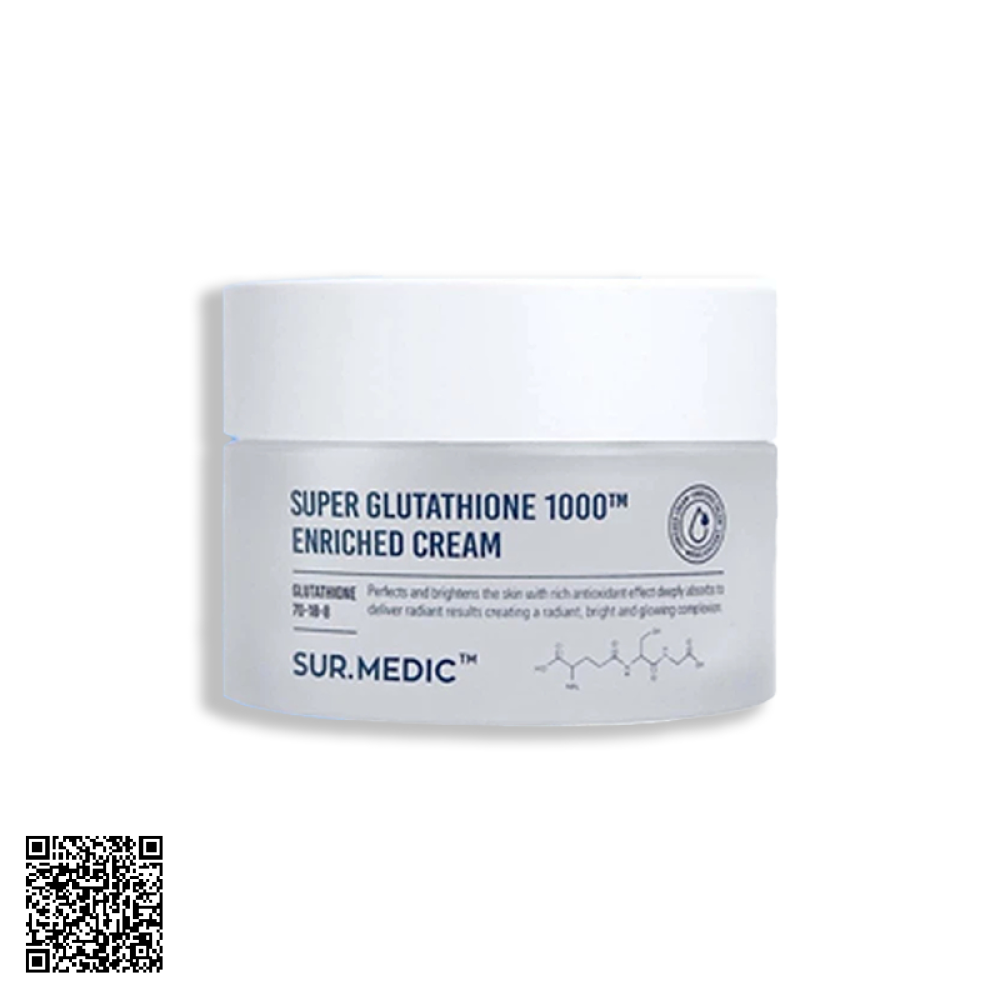 Kem Dưỡng Trắng SUR.MEDIC Super Glutathione Enriched Cream Căng Bóng Da 50ml từ Hàn Quốc
