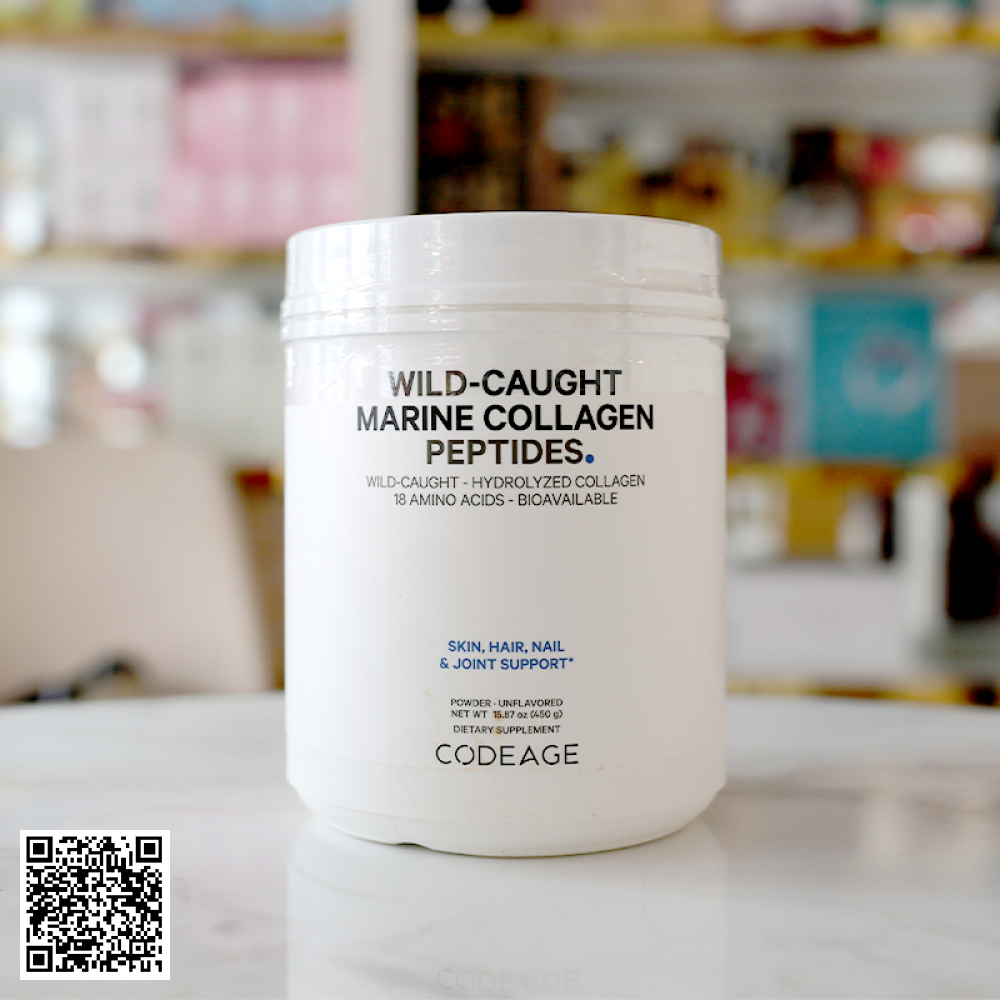 Thực Phẩm Bảo Vệ Sức Khỏe Codeage Marine Collagen Peptides 450g Từ Hoa Kỳ
