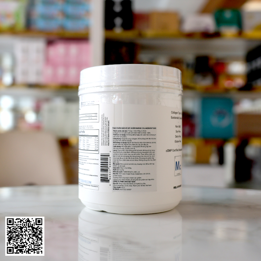 Thực Phẩm Bảo Vệ Sức Khỏe Codeage Marine Collagen Peptides 450g Từ Hoa Kỳ