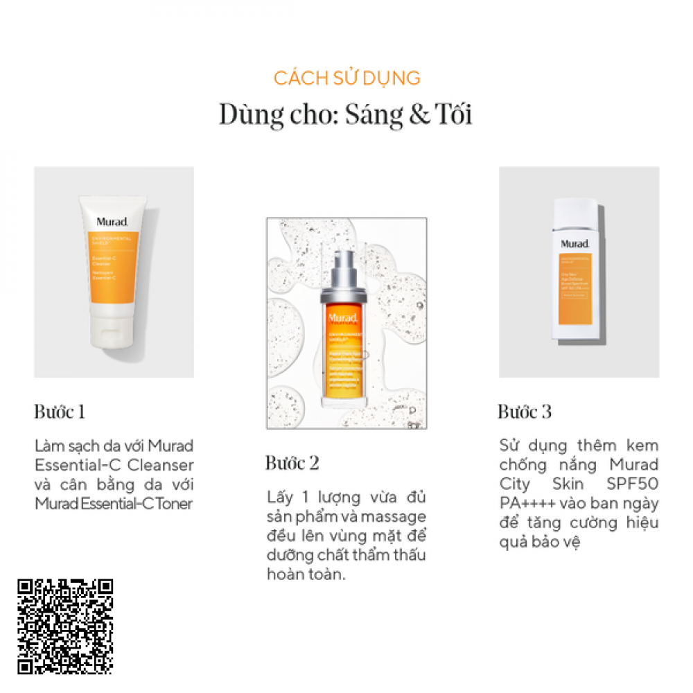 Murad Rapid Dark Spot Correcting Serum Tinh Chất Làm Mờ Vết Nám Và Giảm Sự Hình Thành Đốm Nâu 30ml Từ Hoa Kỳ