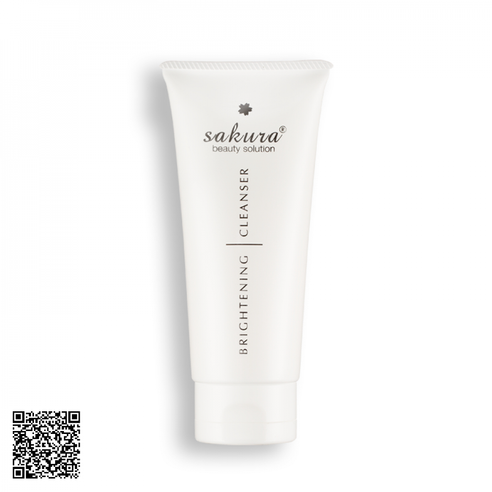 Sữa Rửa Mặt Sakura Brightening Cleanser Dưỡng Trắng Ngăn Ngừa Lão Hóa 100ml Từ Nhật Bản