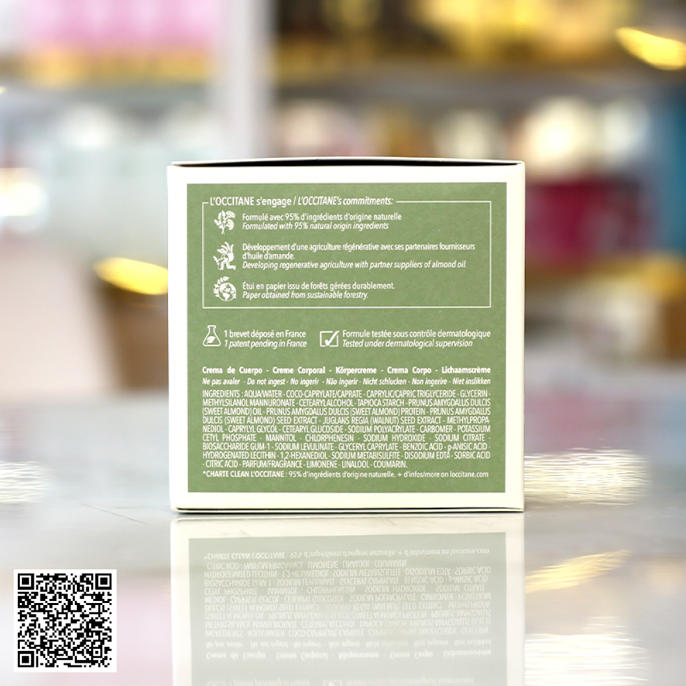 Kem Hạnh Nhân LOccitane Almond Milk Concentrate Dưỡng Ẩm Săn Chắc Da 200ml từ Pháp