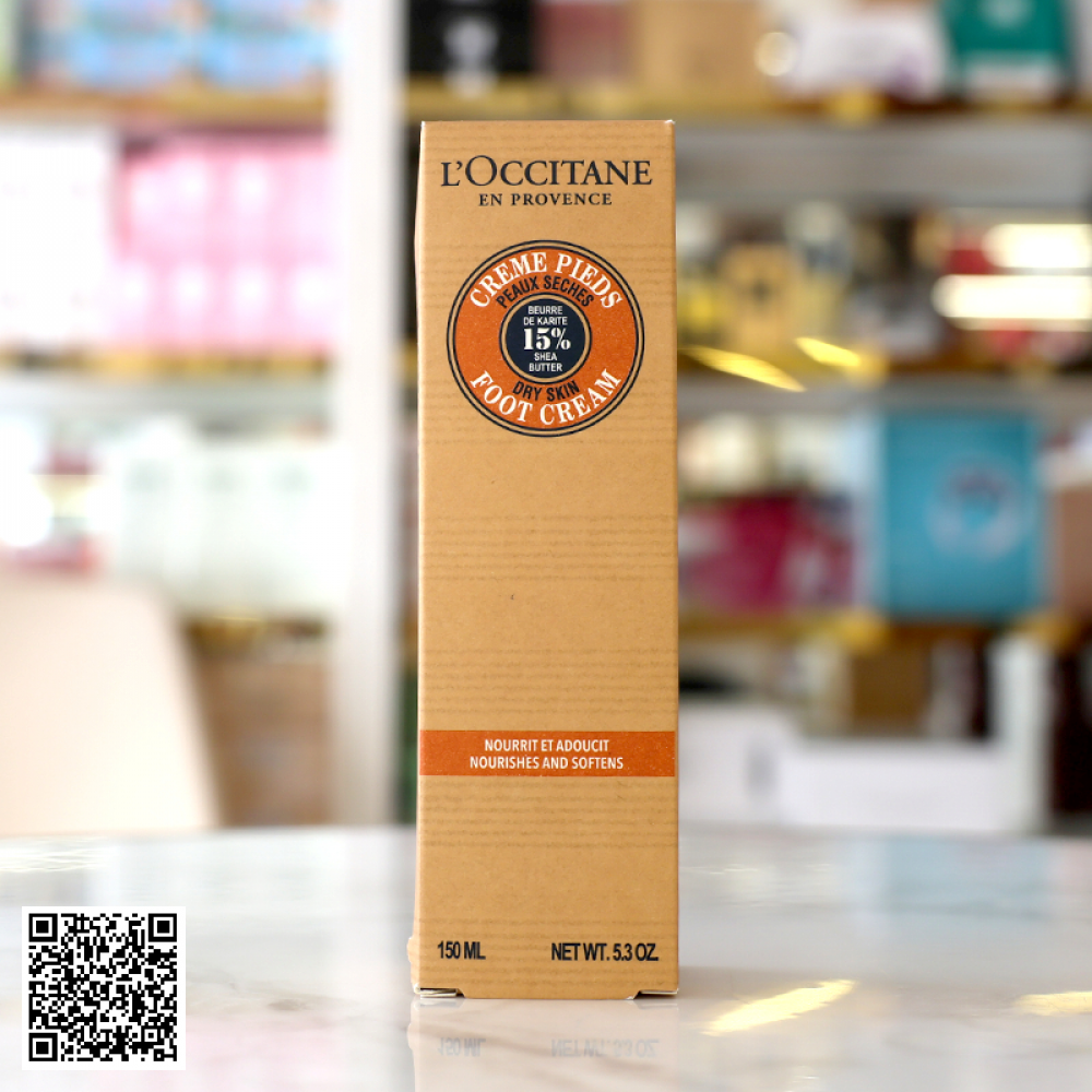 Kem Dưỡng Da Chân LOccitane Shea Butter Foot Cream 150ml từ Pháp