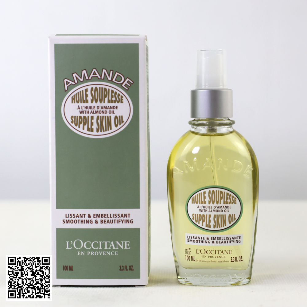 Dầu Dưỡng Thể Hạnh Nhân LOccitane Almond Supple Skin Oil 100ml Từ Pháp