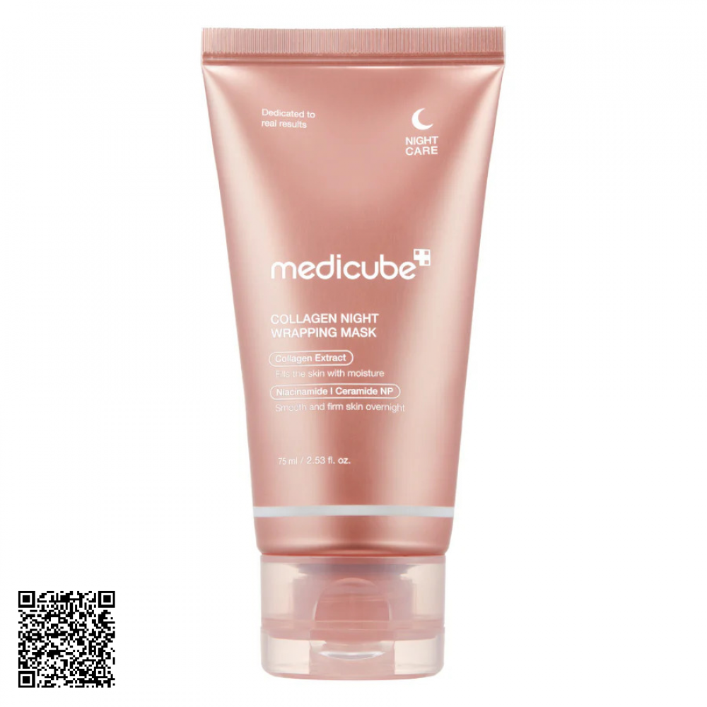 Mặt Nạ Ngủ Medicube Collagen Night Wrapping Mask Tăng Đàn Hồi, Sáng Da 75ml Từ Hàn Quốc
