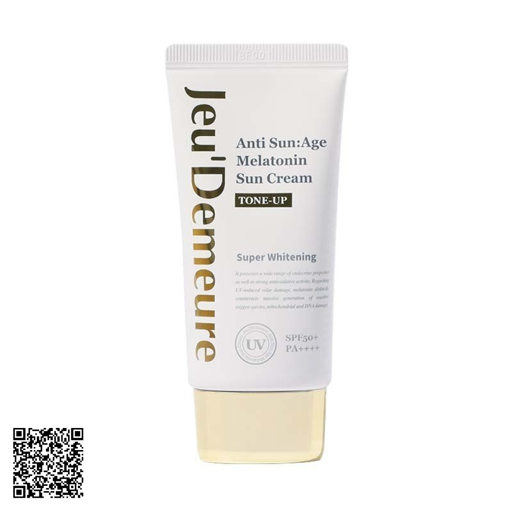 Kem Chống Nắng Nâng Tone Jeudemeure Anti Sun:Age Melatonin Sun Cream Tone-Up SPF 50+++ Từ Hàn Quốc 50g