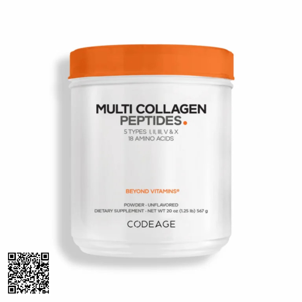 Thực Phẩm Bảo Vệ Sức Khỏe Codeage Multi Collagen Peptides Từ Mỹ 567g