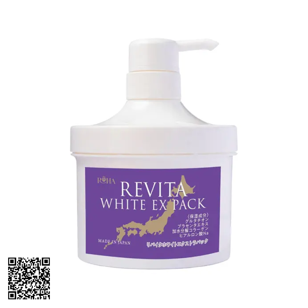 Ủ Trắng Da Body Roha Revita White Ex Pack Từ Nhật Bản 500g