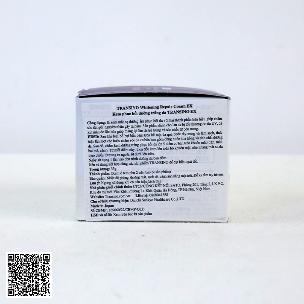 Kem Dưỡng Trắng Da Ban Đêm TRANSINO Whitening Repair Cream EX Phục Hồi Và Dưỡng Sáng Da Toàn Diện Từ Nhật Bản 35g