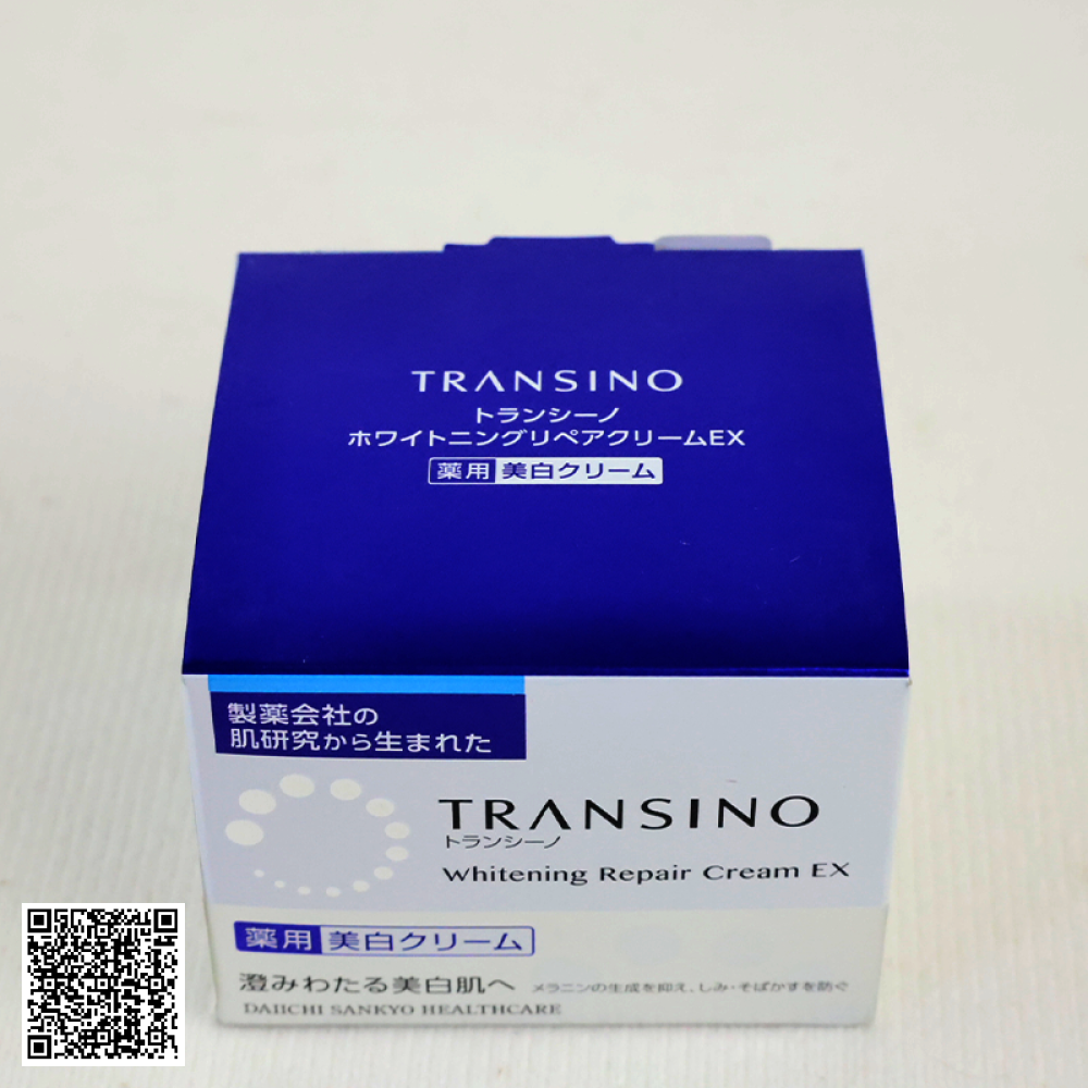 Kem Dưỡng Trắng Da Ban Đêm TRANSINO Whitening Repair Cream EX Phục Hồi Và Dưỡng Sáng Da Toàn Diện Từ Nhật Bản 35g
