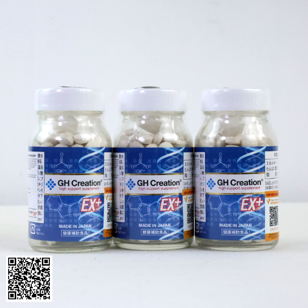 Combo 3 Hộp Viên Uống Tăng Chiều Cao GH Creation EX+ Từ Nhật Bản 270 Viên