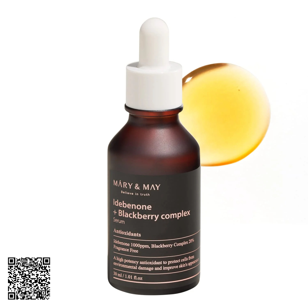 Tinh Chất Ngăn Ngừa Lão Hóa Mary&May Idebenone + Blackberry Complex Serum Hàn Quốc 30ml 