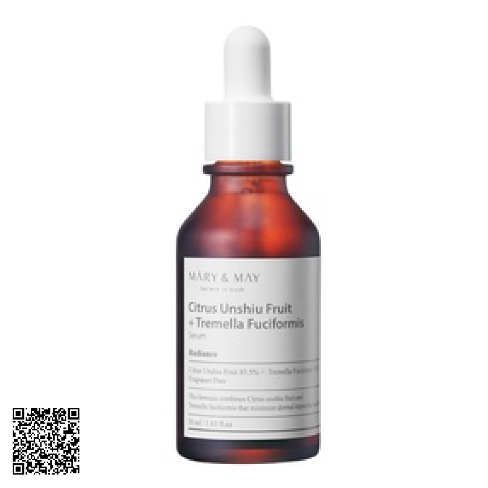Tinh Chất Dưỡng Sáng Da Mary&May Citrus Unshiu + Tremella Fuciformis Serum 30ml Hàn Quốc
