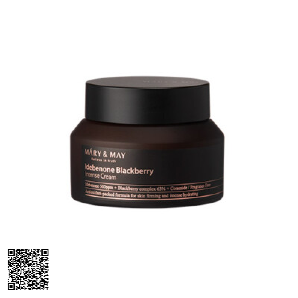 Kem Dưỡng Chuyên Sâu Mary&May Idebenone + Blackberry Complex Intense Cream 70g Hàn Quốc