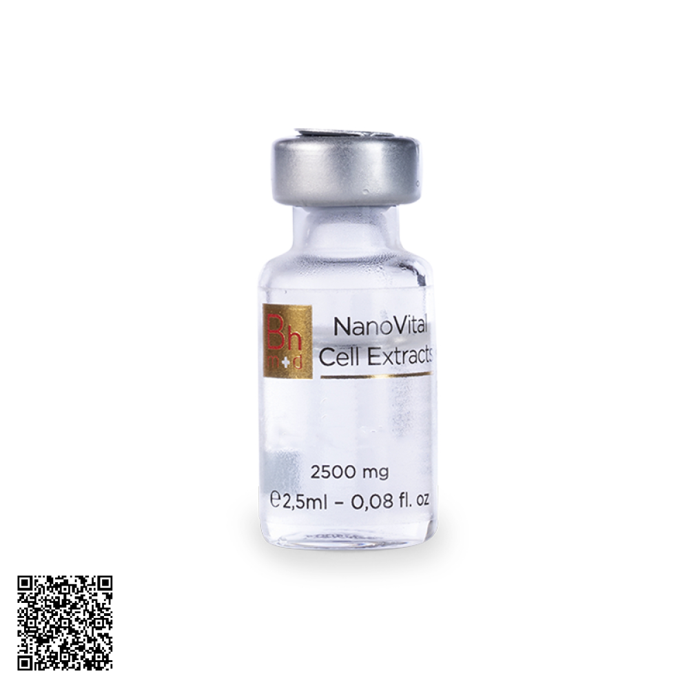 Tinh Chất Tế Bào BHmed NanoVital Extracts CNS Revitalisation (Brain) Cải Thiện Sức Khỏe Não Bộ Từ Thụy Sĩ Hộp 2,5ml x 20 Ống