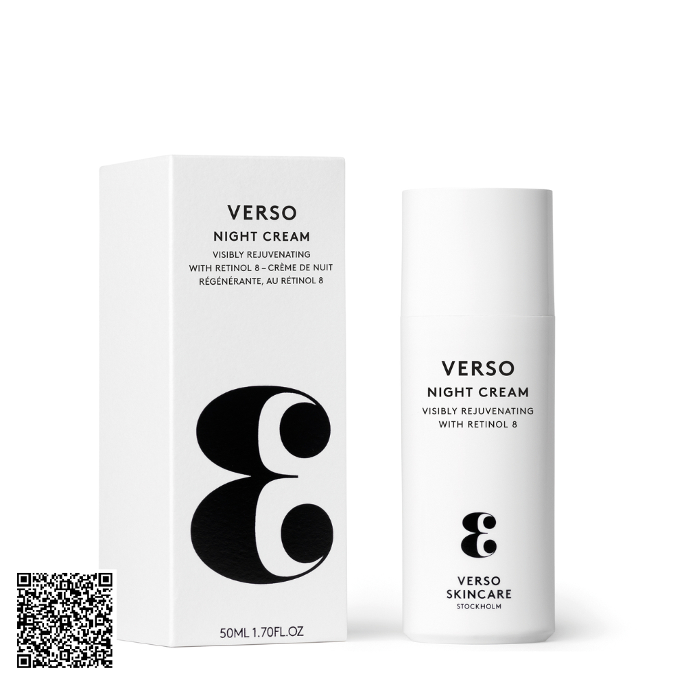 Verso Night Cream Visibly Rejuvenating With Retinol 8 Từ Thụy Điển 50ml