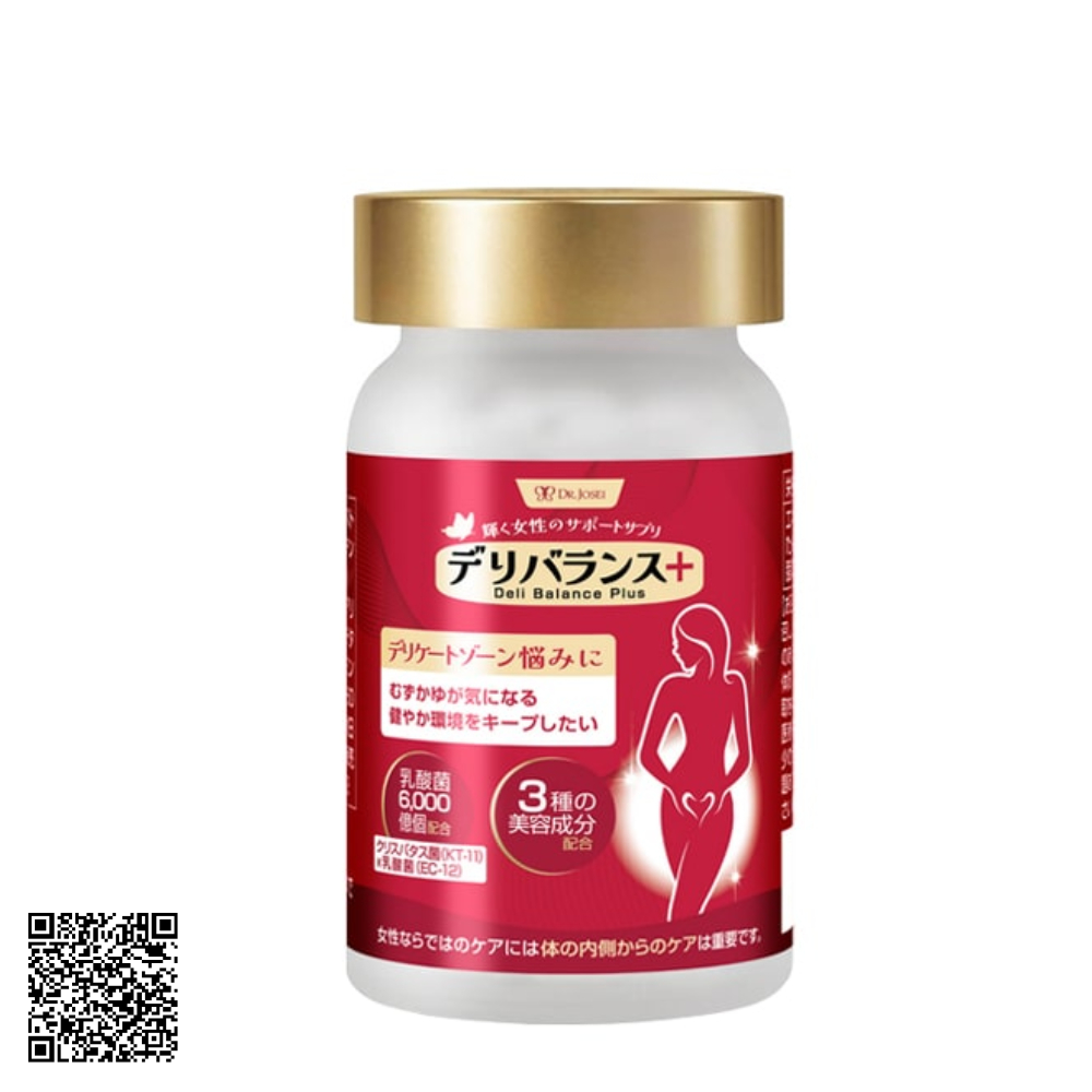 Viên Uống Men Vi Sinh Phụ Khoa Deli Balance Plus Dr.Josei Hộp 60 Viên Từ Nhật Bản