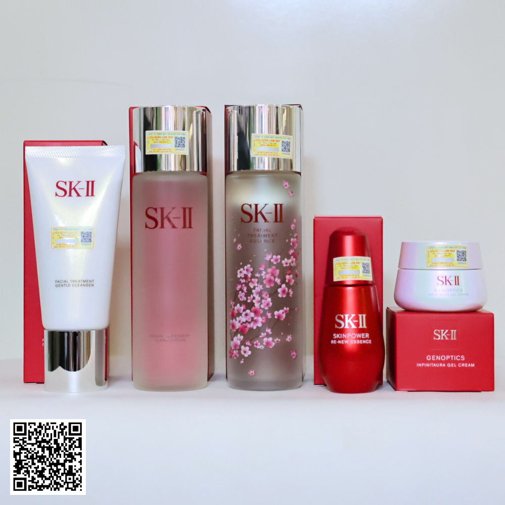 Bộ SK-II Skinpower Re-new Dưỡng Chống Lão Hóa Trắng Da Sk-ii Nhật Bản 5 sản phẩm full size 